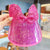 Kid'S Cartoon Style Bow Knot Sequins Sun Hat