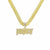 Hip-Hop Letter Alloy Plating Inlay Rhinestones Men'S Pendant Necklace Necklace Pendant