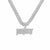 Hip-Hop Letter Alloy Plating Inlay Rhinestones Men'S Pendant Necklace Necklace Pendant