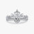 925 Sterling Silver Zircon Crown Open Rings