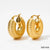 1 Pair Ig Style Minimalist Solid Color Plating 304 Stainless Steel 16K Gold Plated White Gold Plated Gold Plated Earrings