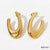 1 Pair Ig Style Minimalist Solid Color Plating 304 Stainless Steel 16K Gold Plated White Gold Plated Gold Plated Earrings