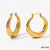 1 Pair Ig Style Minimalist Solid Color Plating 304 Stainless Steel 16K Gold Plated White Gold Plated Gold Plated Earrings