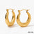 1 Pair Ig Style Minimalist Solid Color Plating 304 Stainless Steel 16K Gold Plated White Gold Plated Gold Plated Earrings