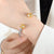 Minimalist Shiny Round Titanium Steel 18K Gold Plated Zircon Bangle In Bulk