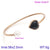 Modern Style Minimalist Heart Shape Stainless Steel Titanium Steel 18K Gold Plated Glass Stone Pearl Bangle In Bulk