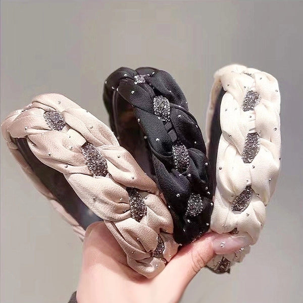 Minimalist Solid Color Cloth Patchwork Hair Band