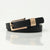 Elegant Basic Minimalist Solid Color Pu Leather Alloy Women'S Leather Belts