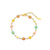 Cute Flower Stainless Steel 18K Gold Plated None Bracelets In Bulk