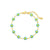 Cute Flower Stainless Steel 18K Gold Plated None Bracelets In Bulk