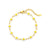 Cute Flower Stainless Steel 18K Gold Plated None Bracelets In Bulk
