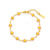Cute Flower Stainless Steel 18K Gold Plated None Bracelets In Bulk