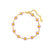 Cute Flower Stainless Steel 18K Gold Plated None Bracelets In Bulk