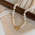 Classic Style Round Freshwater Pearl Copper Plating Gold Plated Rings Bracelets Necklace