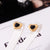 Lady Heart Shape Titanium Steel Plating 18K Gold Plated Earrings Necklace