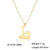 Classic Style Number Stainless Steel Pendant Necklace In Bulk