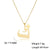 Classic Style Number Stainless Steel Pendant Necklace In Bulk
