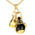 1 Piece Stainless Steel None 18K Gold Plated Rhodium Plated Boxing Gloves