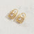 1 Pair Elegant Lock Plating Inlay Copper Zircon 14K Gold Plated Earrings