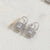 1 Pair Elegant Lock Plating Inlay Copper Zircon 14K Gold Plated Earrings