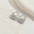 1 Pair Elegant Lock Plating Inlay Copper Zircon 14K Gold Plated Earrings