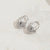1 Pair Elegant Lock Plating Inlay Copper Zircon 14K Gold Plated Earrings