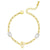 Minimalist Butterfly Stainless Steel Titanium Steel Gold Plated Bracelets In Bulk