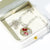 Vintage Style Romantic Heart Shape Stainless Steel Plating Inlay Zircon 18K Gold Plated Pendant Necklace