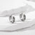 1 Pair Minimalist Color Block Inlay 201 Stainless Steel Zircon Earrings