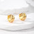 1 Pair Minimalist Color Block Inlay 201 Stainless Steel Zircon Earrings
