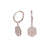 1 Pair 925 Sterling Silver Zircon Star Earrings