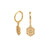 1 Pair 925 Sterling Silver Zircon Star Earrings