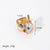 Retro Baroque Style Commute Geometric Copper Plating Inlay Pearl 18K Gold Plated Open Rings