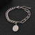 Minimalist Human Star Oval Stainless Steel 18K Gold Plated Bracelets In Bulk
