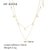 Stainless Steel Modern Style Minimalist Plating Inlay Star Moon Layered Necklaces