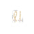 1 Pair 925 Sterling Silver Zircon Star Earrings