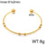 Ig Style Minimalist Round Titanium Steel 18K Gold Plated Pearl Plating Rings Bracelets Earrings