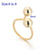 Ig Style Minimalist Round Titanium Steel 18K Gold Plated Pearl Plating Rings Bracelets Earrings