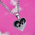 Streetwear Geometric Heart Shape Titanium Steel Enamel Women'S Pendant Necklace