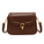 Women'S Pu Leather Solid Color Classic Style Square Lock Clasp Shoulder Bag Crossbody Bag