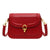 Women'S Pu Leather Solid Color Classic Style Square Lock Clasp Shoulder Bag Crossbody Bag