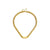 304 Stainless Steel 18K Gold Plated Retro Punk Plating Solid Color Necklace