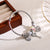 Elegant Heart Shape Bee Key 304 Stainless Steel Alloy Rhinestones Bangle In Bulk