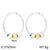 Ig Style Minimalist Round Titanium Steel 18K Gold Plated Pearl Plating Rings Bracelets Earrings