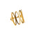 Modern Style Minimalist Snake 304 Stainless Steel Rings