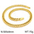 Hip-Hop Retro Solid Color Titanium Steel Plating 18K Gold Plated Men'S Necklace