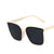 Vintage Style Geometric Ac Square Full Frame Women'S Sunglasses