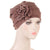 Women'S Ethnic Style Solid Color Flower Beanie Hat
