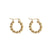 1 Pair Minimalist Commute Solid Color Irregular Plating 304 Stainless Steel 18K Gold Plated Earrings