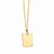 304 Stainless Steel 18K Gold Plated Minimalist Plating Solid Color Pendant Necklace